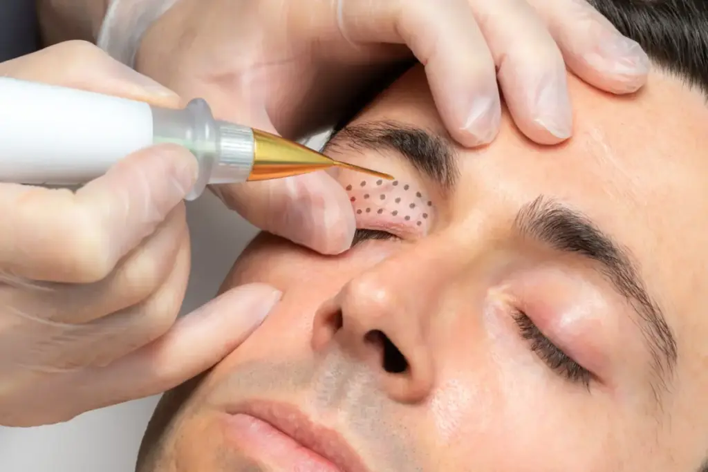 A person getting PLEXR Plus Plasma Pen in London, ON: